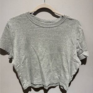 Gray Hollister Baby Tee